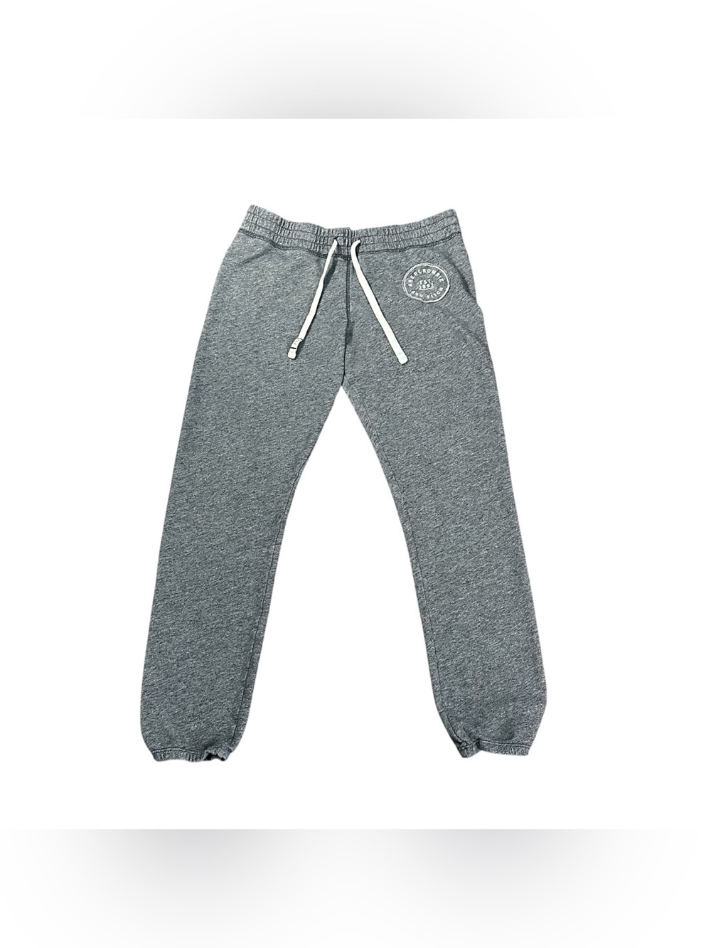 Abercrombie & Fitch Women’s M Gray Jogger Sweatpants Logo Drawstring